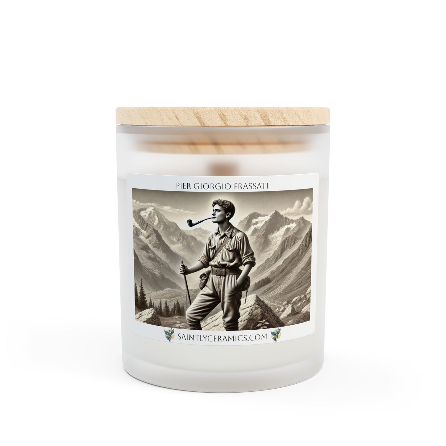 Blessed Pier Giorgio Frassati Candle – 11oz Coconut Soy Wax with Wooden Wick